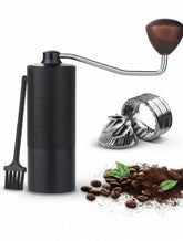 1pc Manual Coffee Grinder, 20g Capacity, CNC Stainless Steel Conical Burr, 12 Adjustable Grind Settings, Walnut Wood Handle, Suitable For French Press, Drip Coffee, Espresso, Great For Travel/Camping/Home Use, Back To School Essential