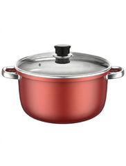 New Nonstick Marble Coated Stockpot With Two Handles, Thick Cookware For Home, Suitable For Stewing, Cooking Soup, Daily Use On All Stove Types