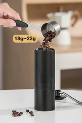 1pc Manual Coffee Grinder, 20g Capacity, CNC Stainless Steel Conical Burr, 12 Adjustable Grind Settings, Walnut Wood Handle, Suitable For French Press, Drip Coffee, Espresso, Great For Travel/Camping/Home Use, Back To School Essential