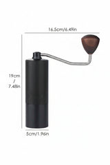 1pc Manual Coffee Grinder, 20g Capacity, CNC Stainless Steel Conical Burr, 12 Adjustable Grind Settings, Walnut Wood Handle, Suitable For French Press, Drip Coffee, Espresso, Great For Travel/Camping/Home Use, Back To School Essential