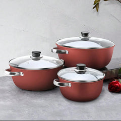 New Nonstick Marble Coated Stockpot With Two Handles, Thick Cookware For Home, Suitable For Stewing, Cooking Soup, Daily Use On All Stove Types