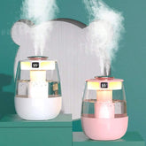 2.2L Large Capacity Humidifier USB Double Spray Humidifier Small Household Quiet Bedroom Student Dormitory Office Desktop Spray