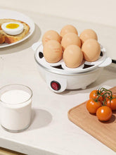 Rapid Egg Cooker, 7 Egg Capacity Electric Egg Cooker For Hard Boiled Eggs, Poached Eggs, Scrambled Eggs, Or Omelets With Auto Shut Off Feature-EU Plug