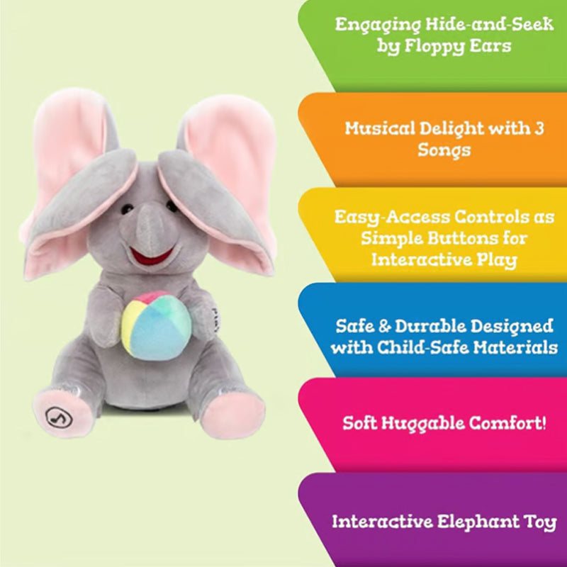 🔥Free Shipping🔥Cute Hide & Seek Elephant Plush Doll