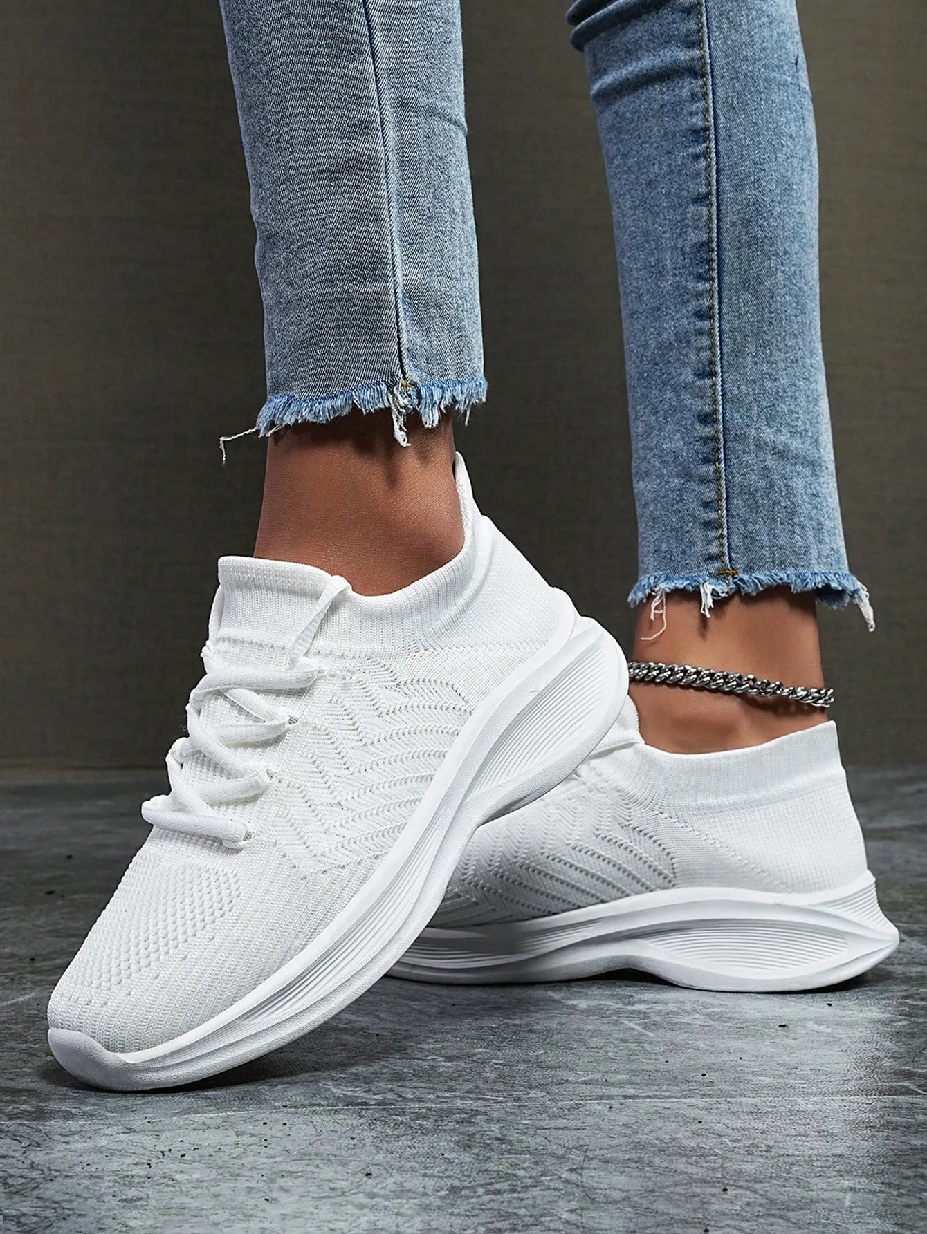 Women's Breathable Sock Sneakers – Lightweight Non-Slip Running Shoes