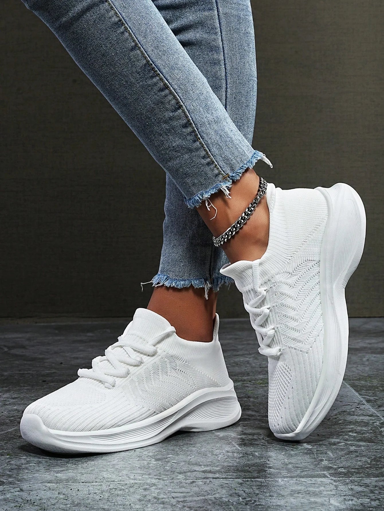 Women's Breathable Sock Sneakers – Lightweight Non-Slip Running Shoes