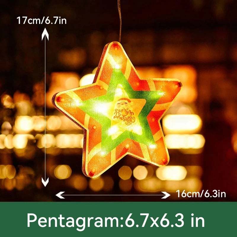 🎄 Early Christmas Sale - 49% Off 🎊 Christmas Window Suction Cup Lights 🎅