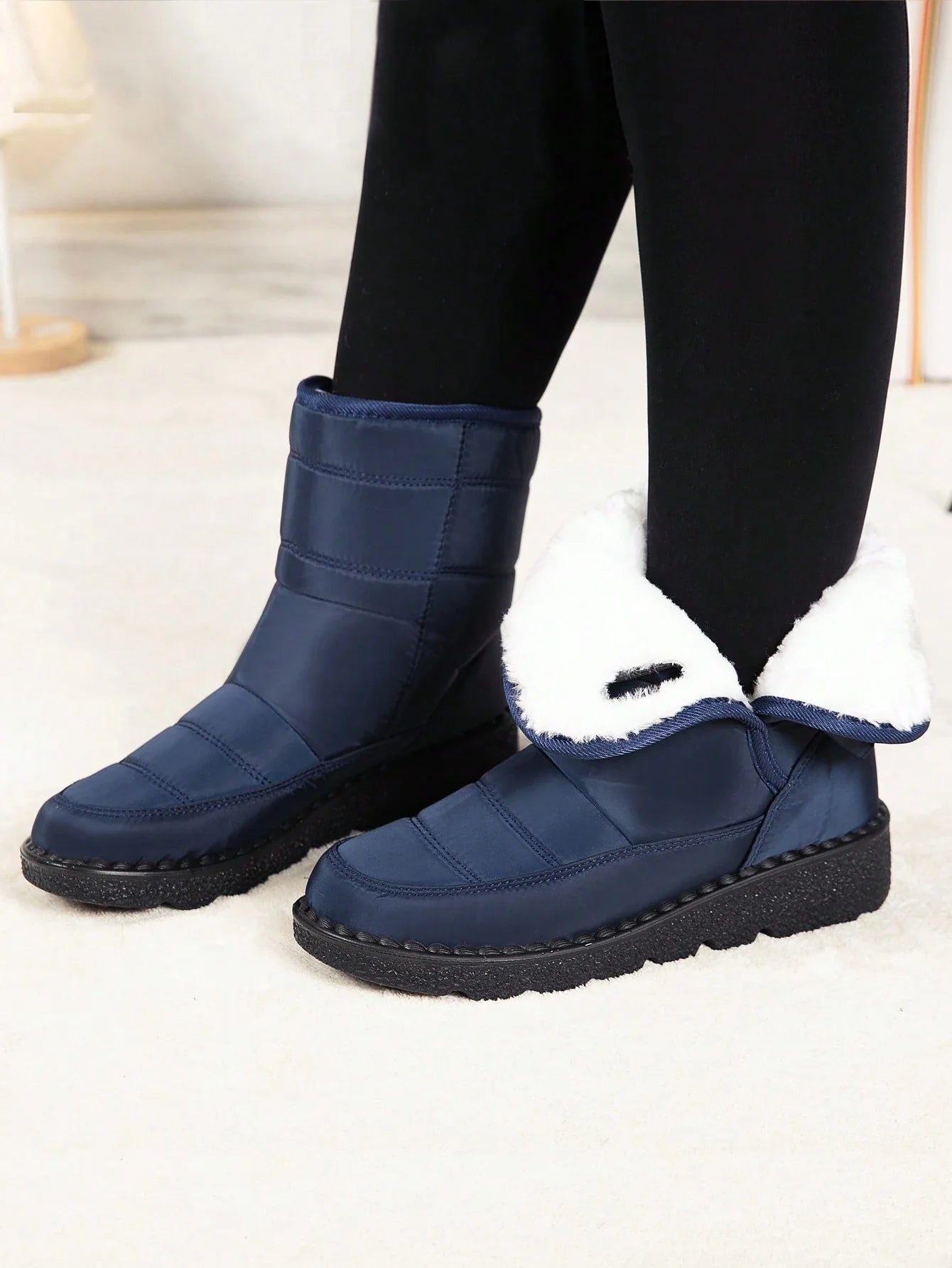 Women's Warm Mid-Calf Snow Boots – Anti-Slip Winter Outdoor Boots