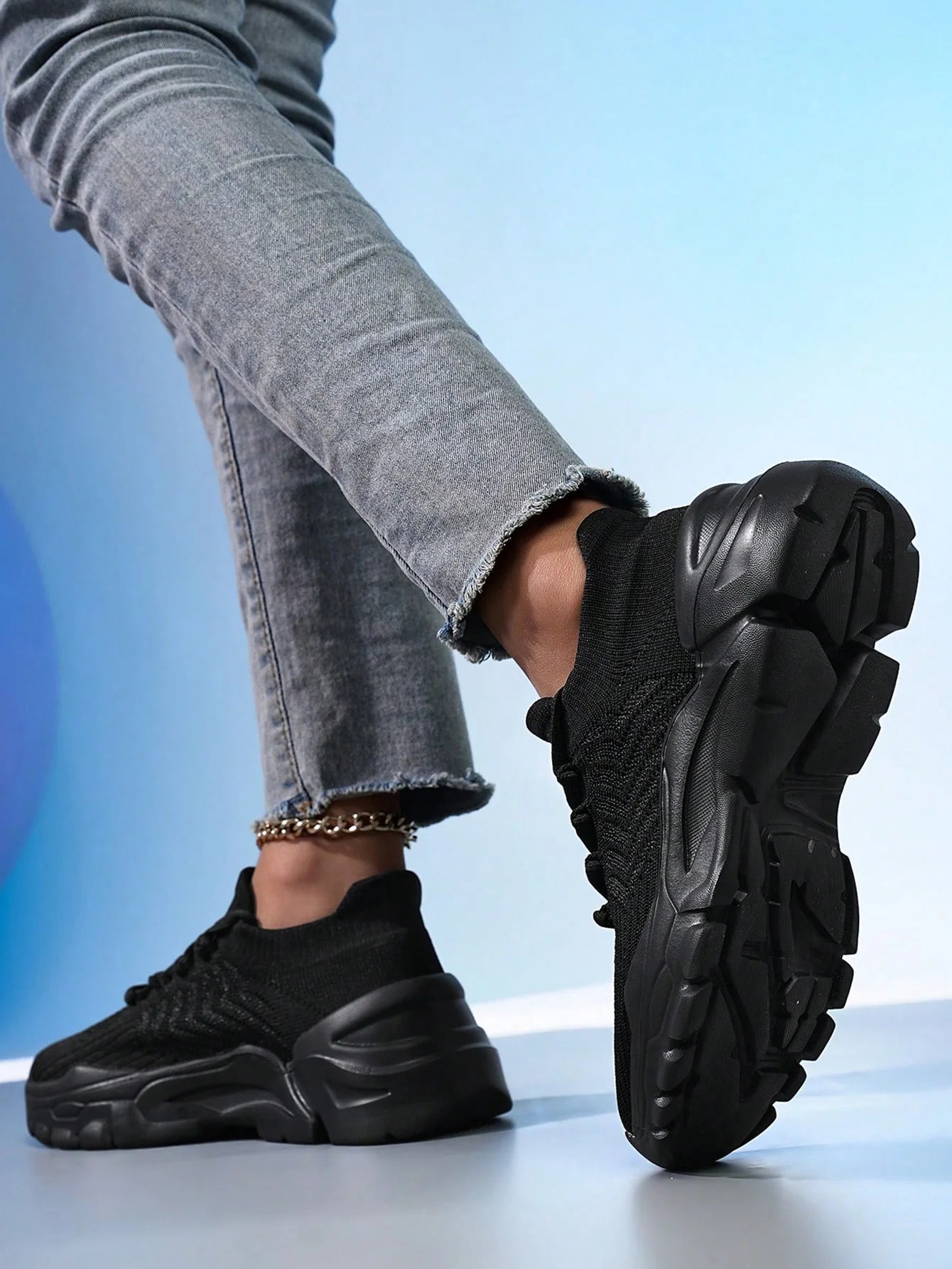 Women's Breathable Sock Sneakers – Lightweight Non-Slip Running Shoes