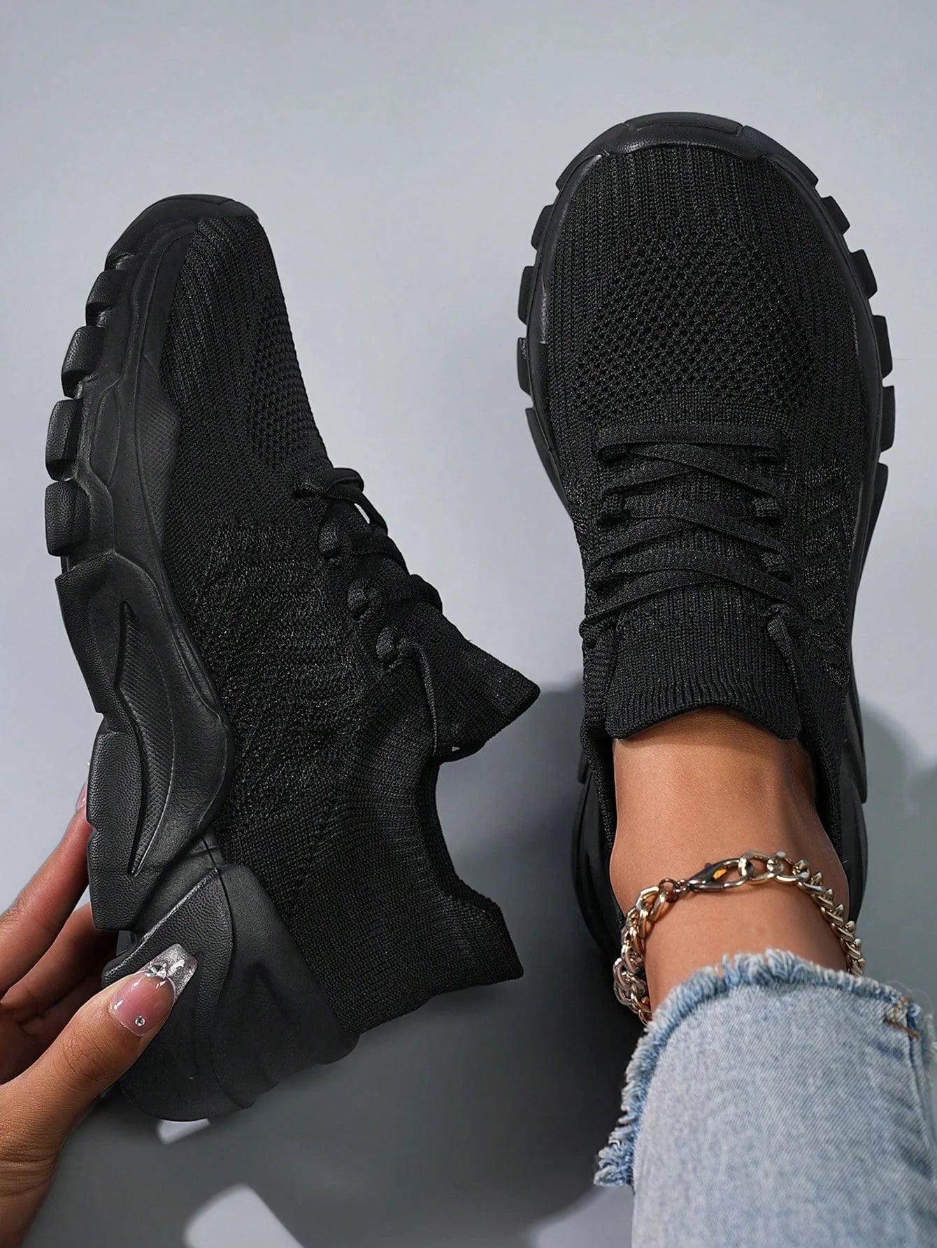Women's Breathable Sock Sneakers – Lightweight Non-Slip Running Shoes
