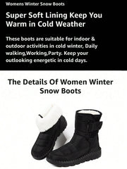 Women's Warm Mid-Calf Snow Boots – Anti-Slip Winter Outdoor Boots