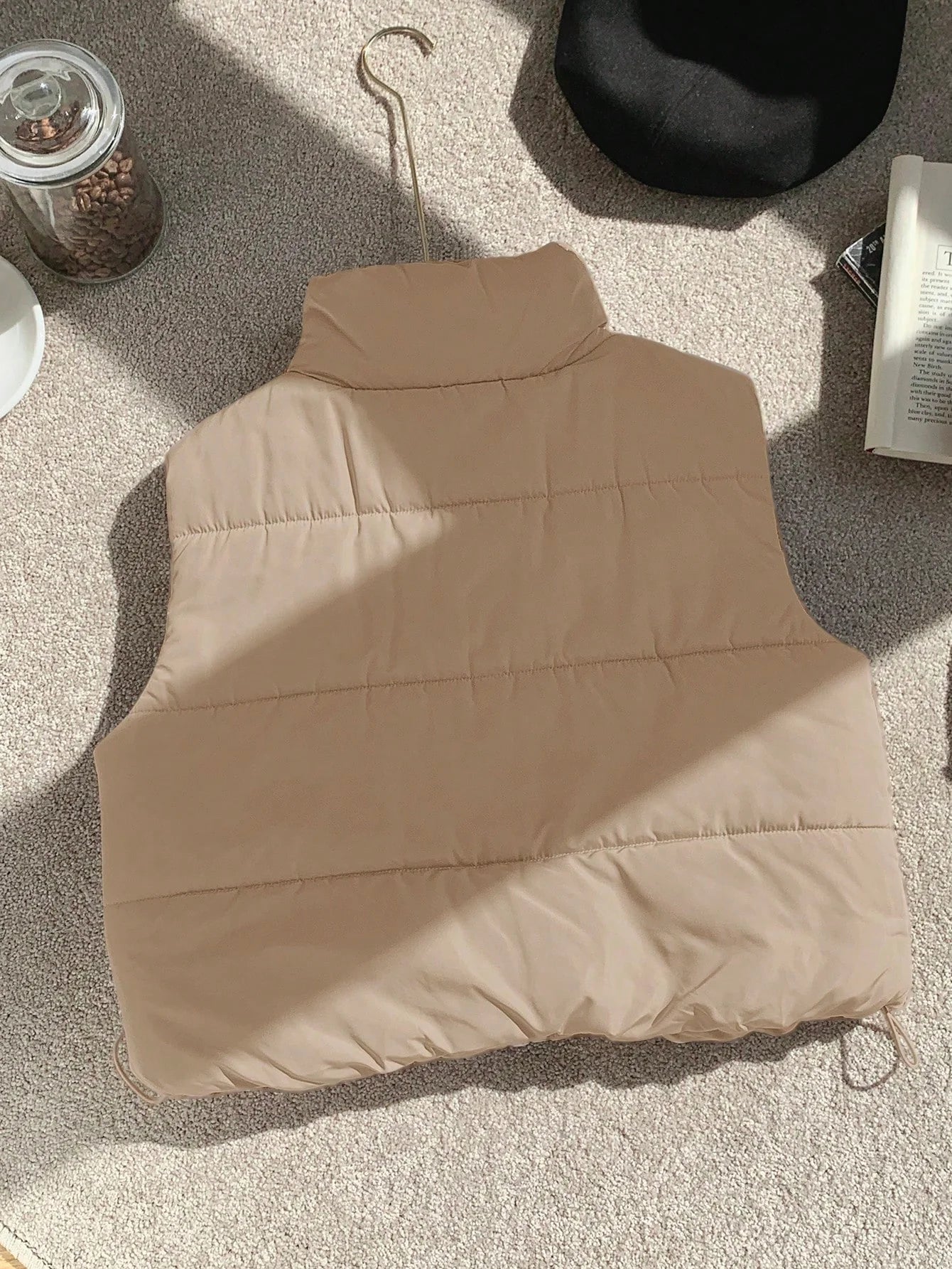 Women's Reversible Puffer Vest – Casual Zip-Up Sleeveless Winter Jacket