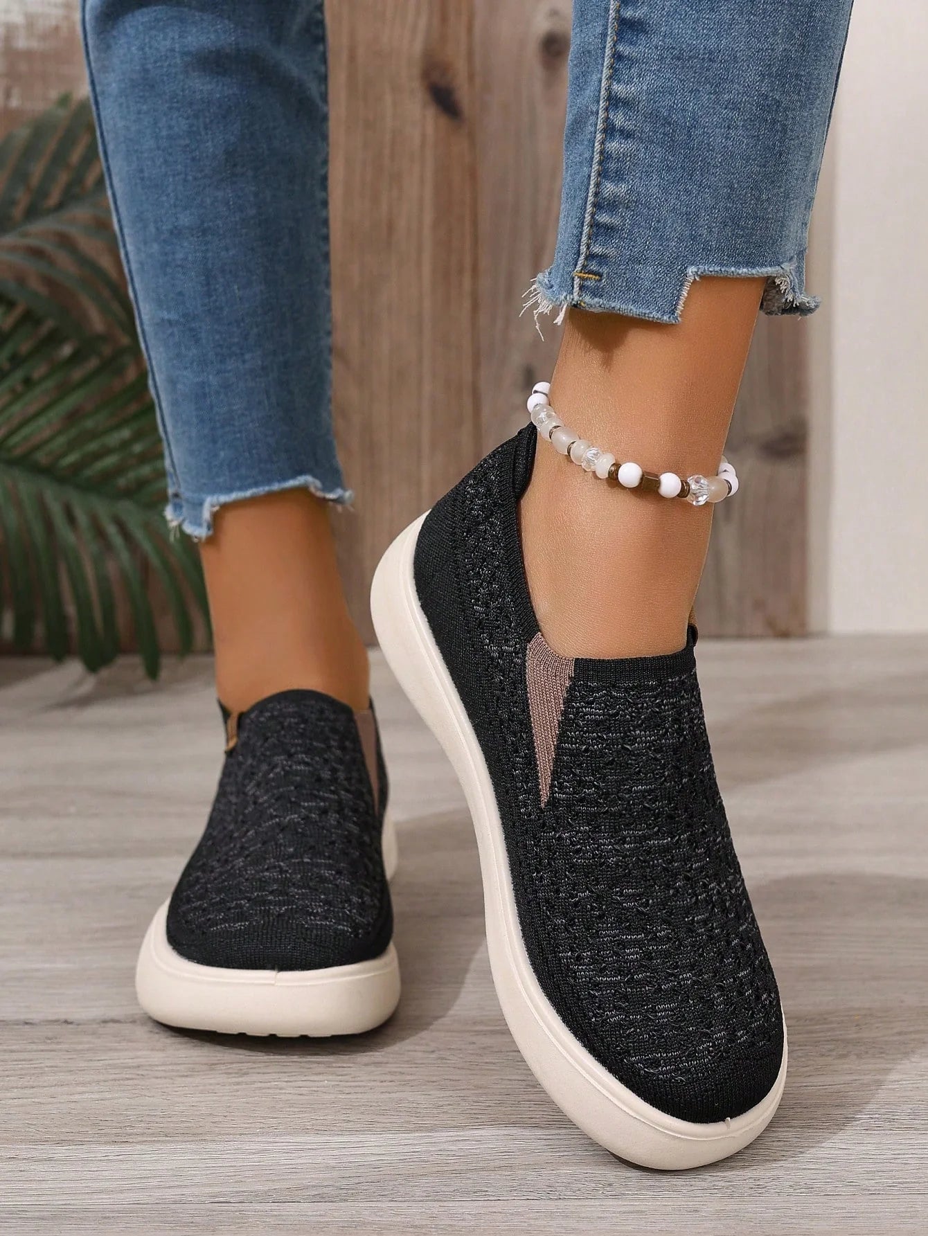 Women's Slip-On Walking Shoes – Comfortable Non-Slip Casual Loafers