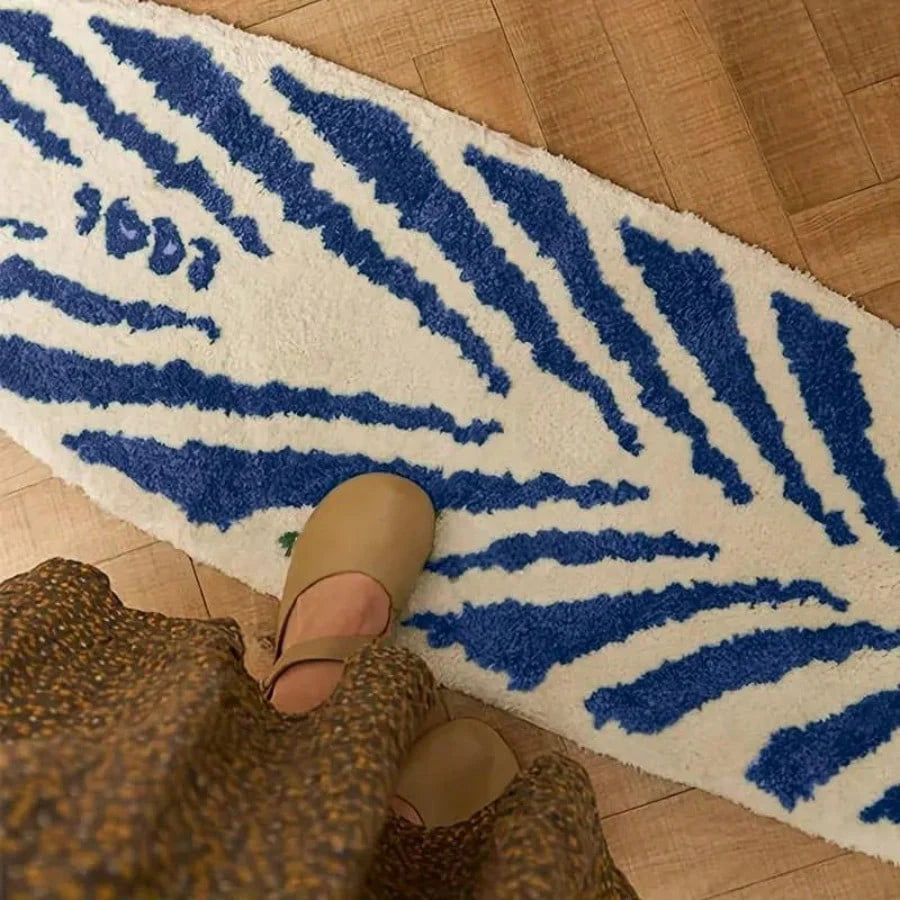 Surfboard Shaped Area Rug – Soft Non-Slip Decorative Carpet for Bedroom & Living Room