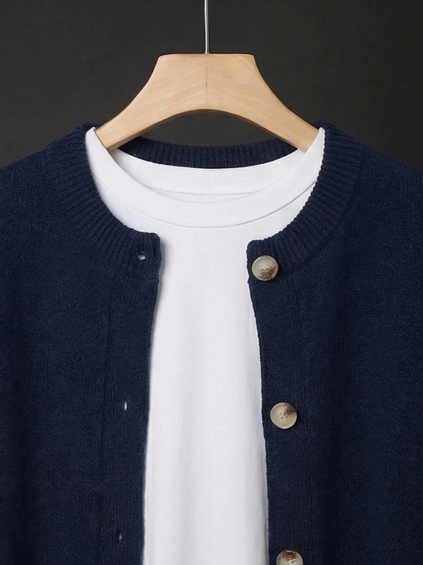 Women's Soft Knit Button Cardigan – Loose Fit Long Sleeve Sweater Jacket