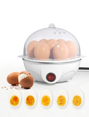 Rapid Egg Cooker, 7 Egg Capacity Electric Egg Cooker For Hard Boiled Eggs, Poached Eggs, Scrambled Eggs, Or Omelets With Auto Shut Off Feature-EU Plug