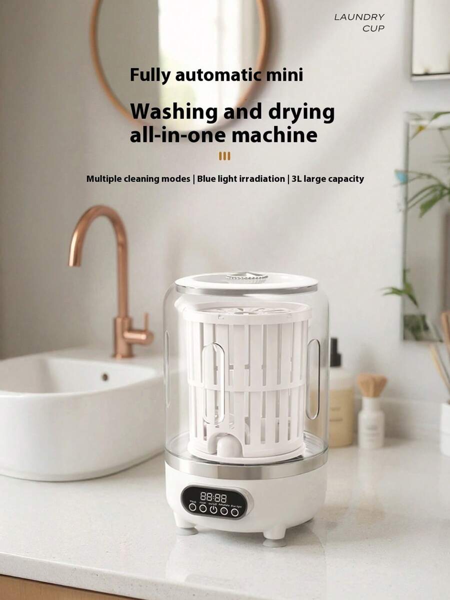 1/2pcs Portable Washing Machine,USB Rechargeable Compact Travel Portable Washer,2 Modes Mini Washer Deep Cleaning Of Underwear, Baby Clothes And Sock, Best For Apartment,Dormitories