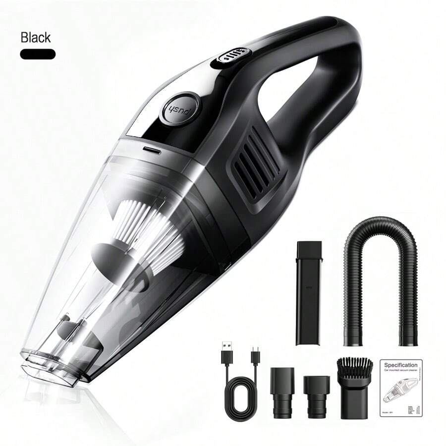 2000mAh Portable Handheld Vacuum Cleaner, Strong Suction USB Rechargeable Mini Vacuum Cleaner With Multiple Accessories, Suitable For Car, Home, Office And Crevices