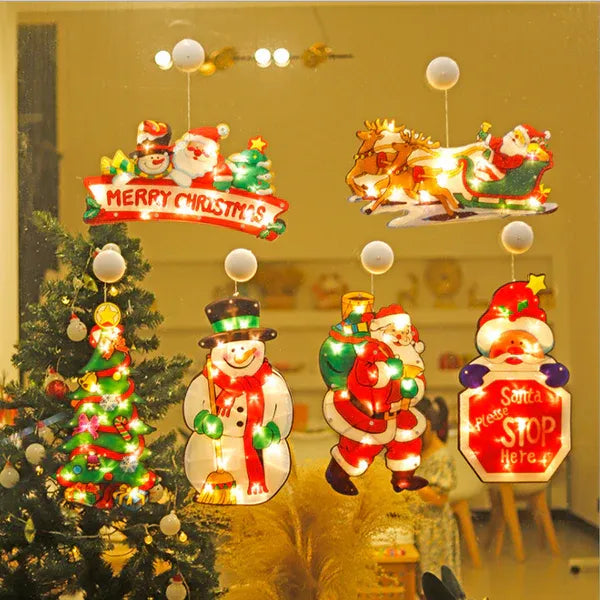 🎄 Early Christmas Sale - 49% Off 🎊 Christmas Window Suction Cup Lights 🎅