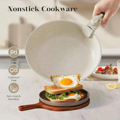 4/5pcs Non-Stick Cookware Set - Cookware Set With Detachable Handles, Suitable For Induction Cooktop, Dishwasher & Oven