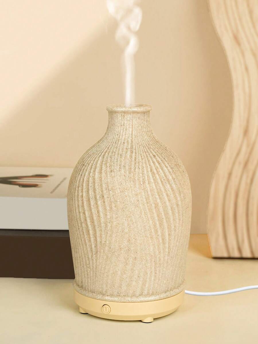 1pc USB 5V 80ml Resin Ultrasonic Essential Oil Diffuser, Suitable For Small Rooms Aromatherapy Humidifier And Diffuser