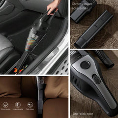 2000mAh Portable Handheld Vacuum Cleaner, Strong Suction USB Rechargeable Mini Vacuum Cleaner With Multiple Accessories, Suitable For Car, Home, Office And Crevices