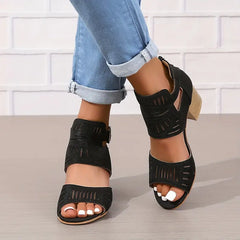 Women's Orthopaedic High Heel Leather Shoes