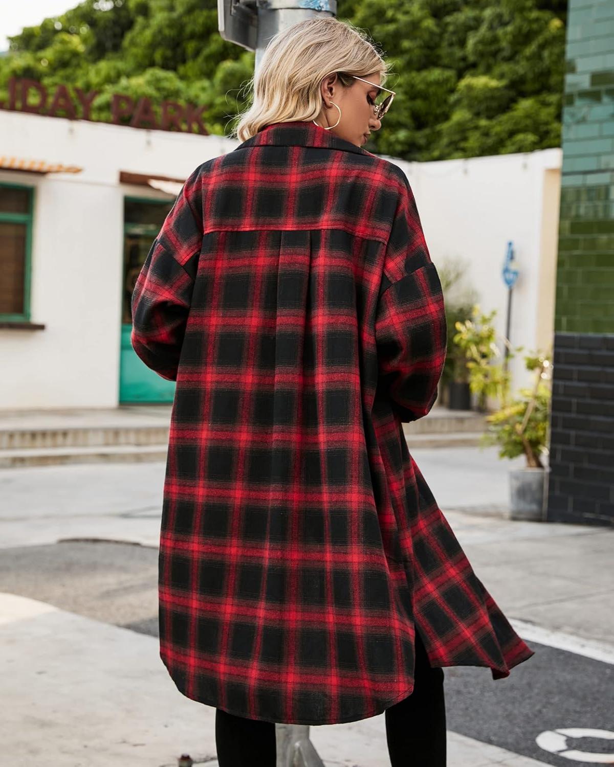 Women's Button Down Plaid Flannel Shirts (Buy 2 Free Shipping)