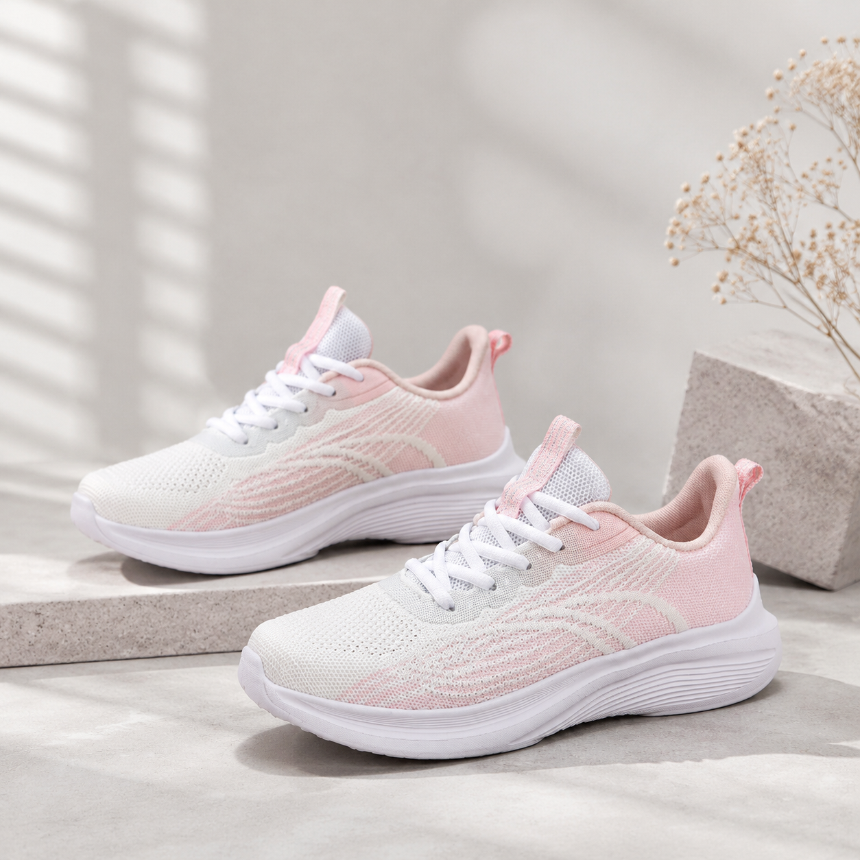 Women's Lightweight Mesh Running Shoes – Breathable Walking Sneakers