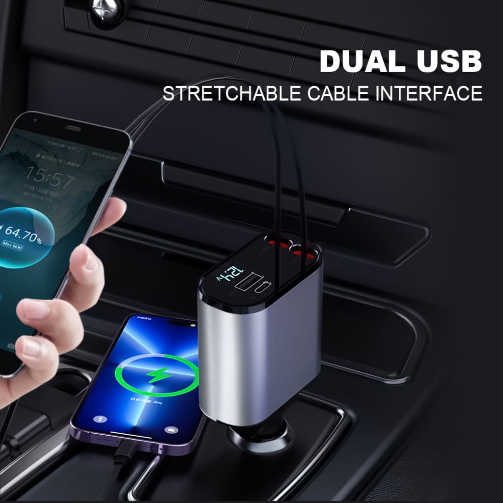 Retractable Fast Car Charger
