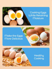Rapid Egg Cooker, 7 Egg Capacity Electric Egg Cooker For Hard Boiled Eggs, Poached Eggs, Scrambled Eggs, Or Omelets With Auto Shut Off Feature-EU Plug