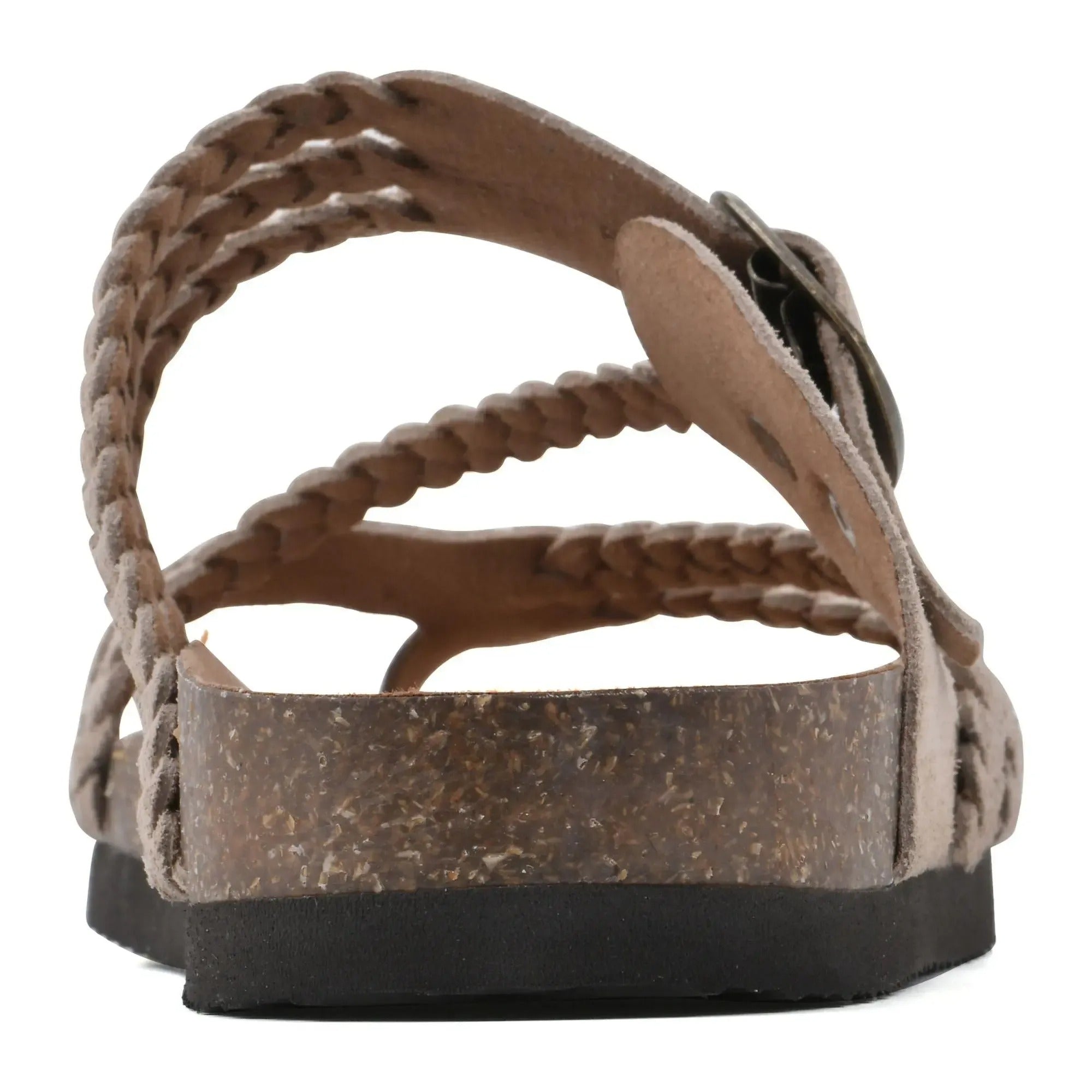 Women’s Braided Cork Sandals – Comfortable Wide Fit Summer Shoes