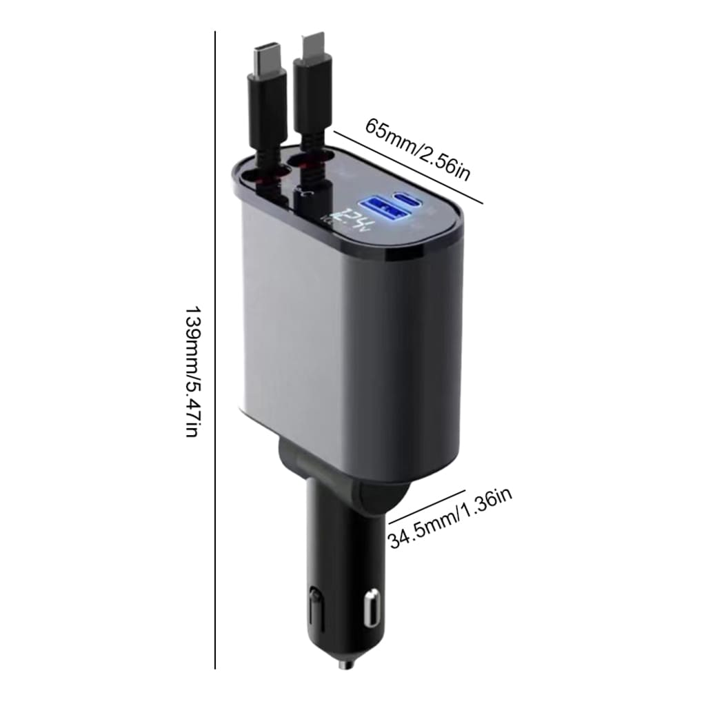 Retractable Fast Car Charger
