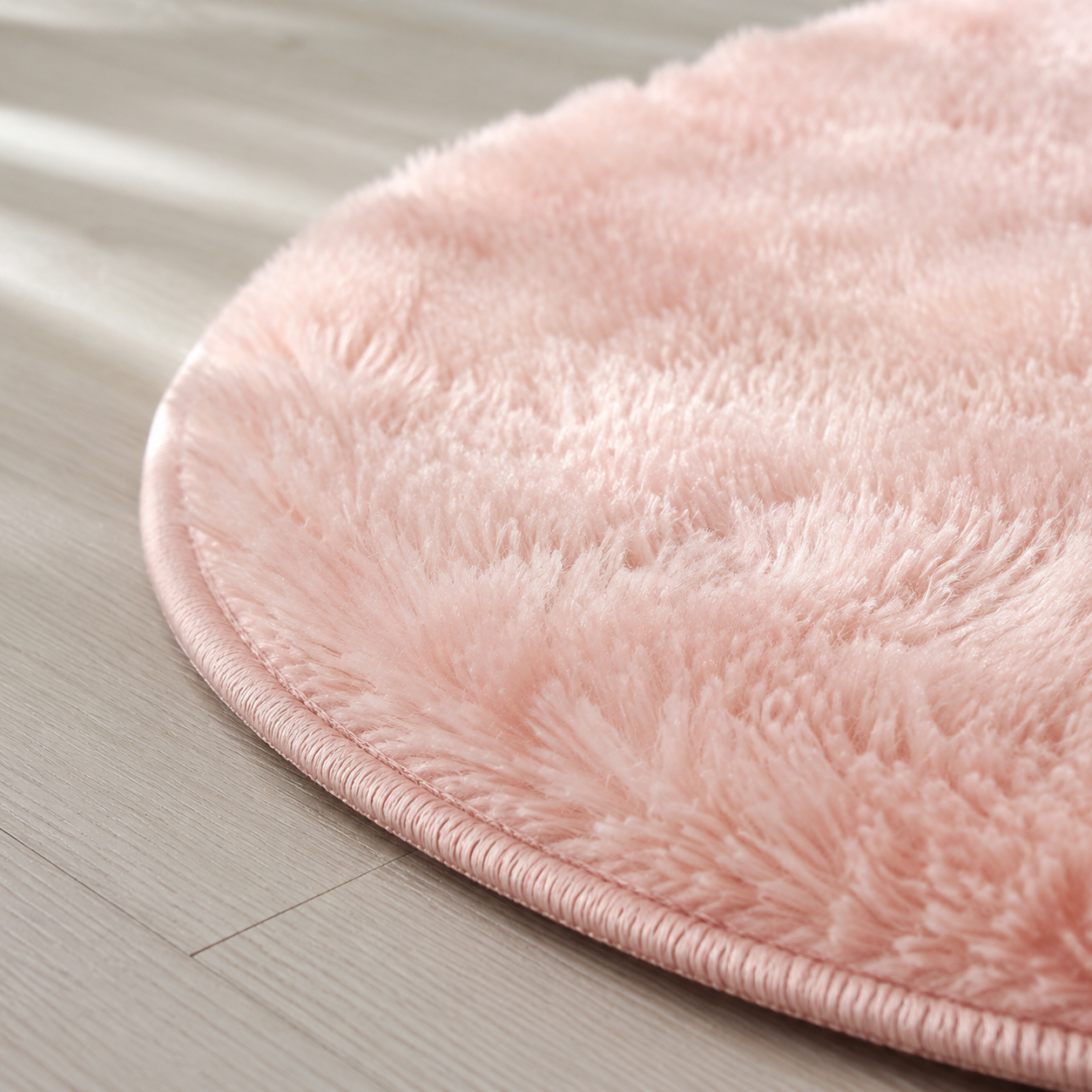 Tie-Dye Oval Plush Area Rug – Soft Thickened Carpet for Bedroom & Living Room