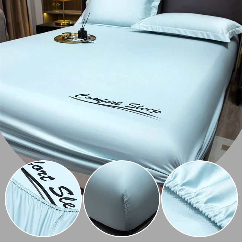 Ice Cooling Silky Bed Fitted Sheet & Pillow Cover