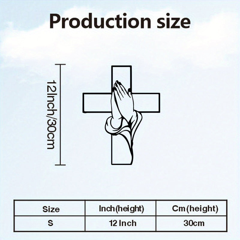 📢Buy 2 Get 1 Free🔥Home Decor Cross with Praying Hands