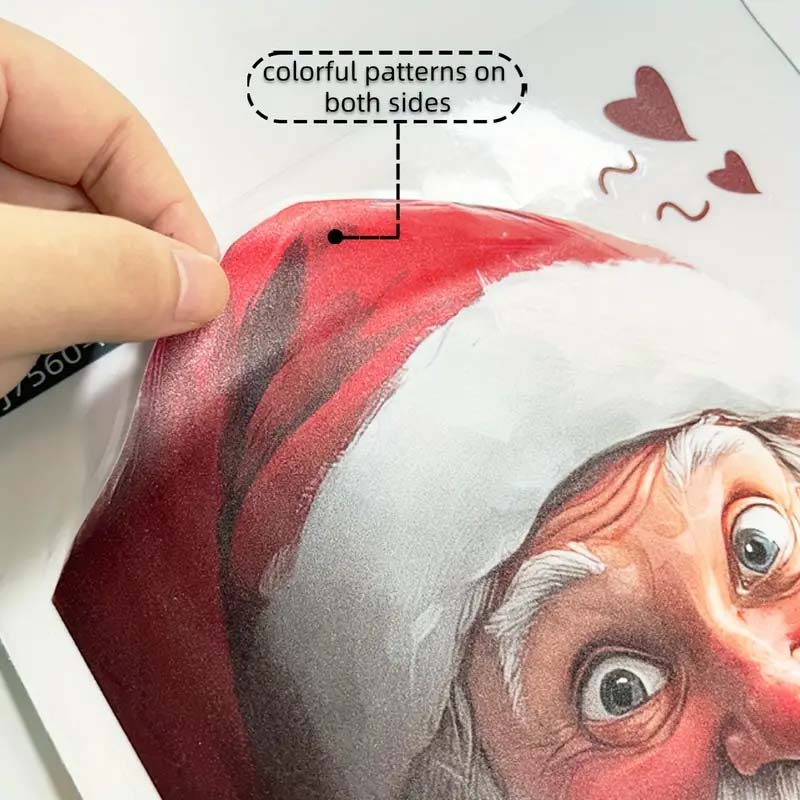 🎅🏻 Christmas Santa & Snowflake Window Sticker