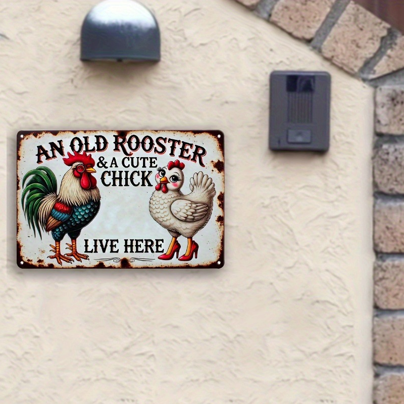🐓 Vintage Chicken Coop Metal Tin Sign