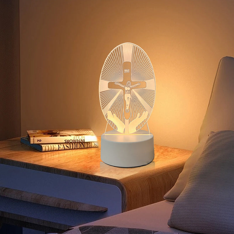 🎄Christmas Sale 60% OFF🔥Jesus 3D Night Lamp & Religious Gifts
