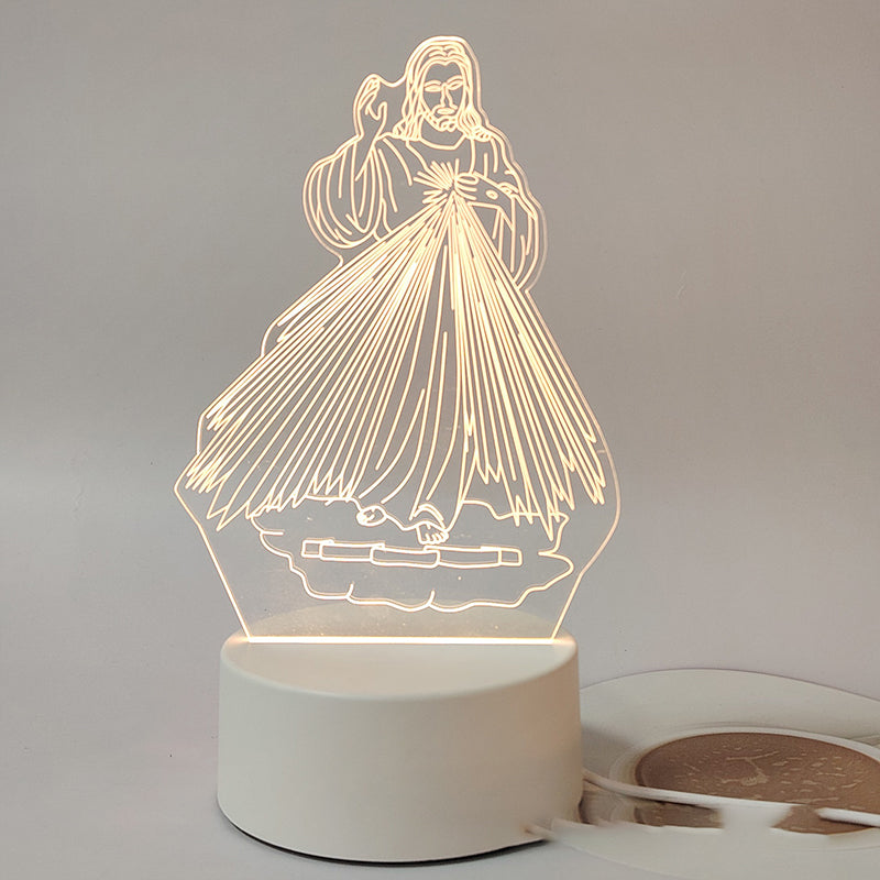🎄Christmas Sale 60% OFF🔥Jesus 3D Night Lamp & Religious Gifts