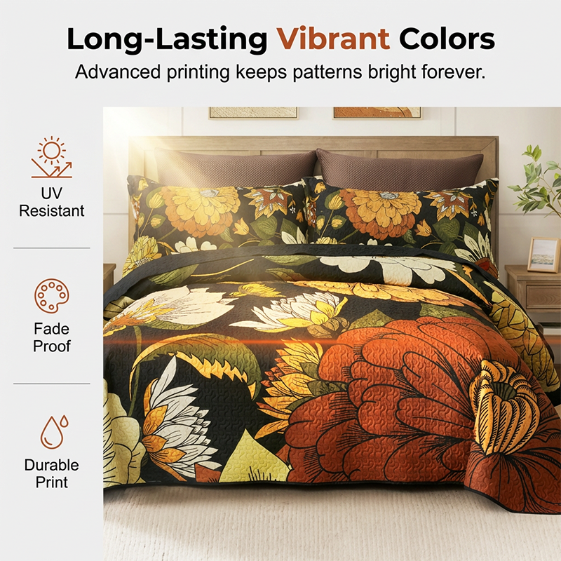 🎁New arrival 50% OFF💥Retro Floral Bedding 3-Piece Set