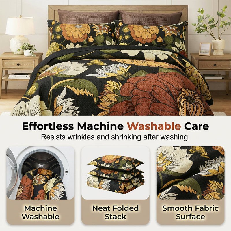 🎁New arrival 50% OFF💥Retro Floral Bedding 3-Piece Set