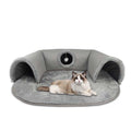 📢📢50% OFF !! ⏰Plush 2-in-1 Cat Tunnel Bed